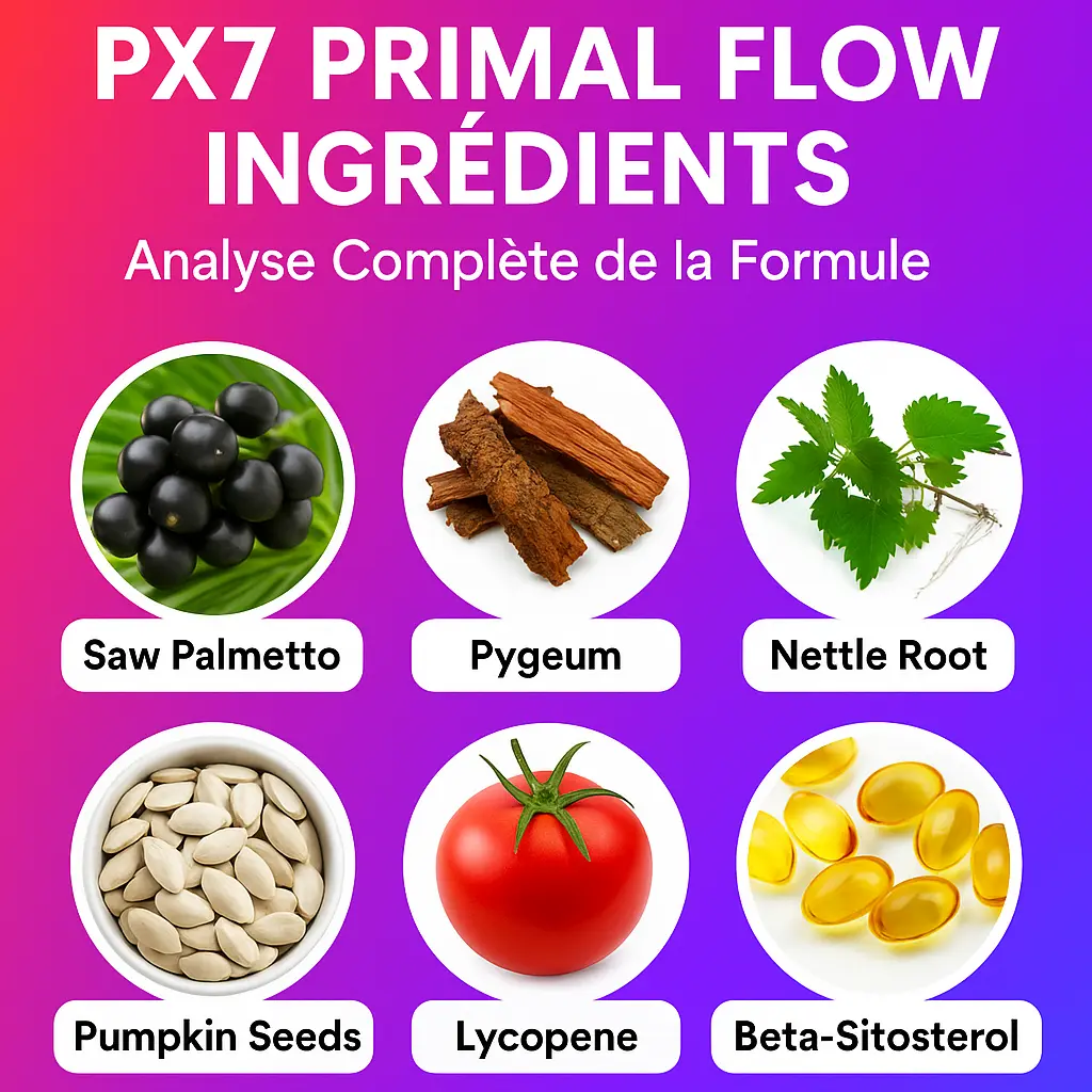 PX7 Primal Flow Ingrédients – Analyse Complète de la Formule 2025