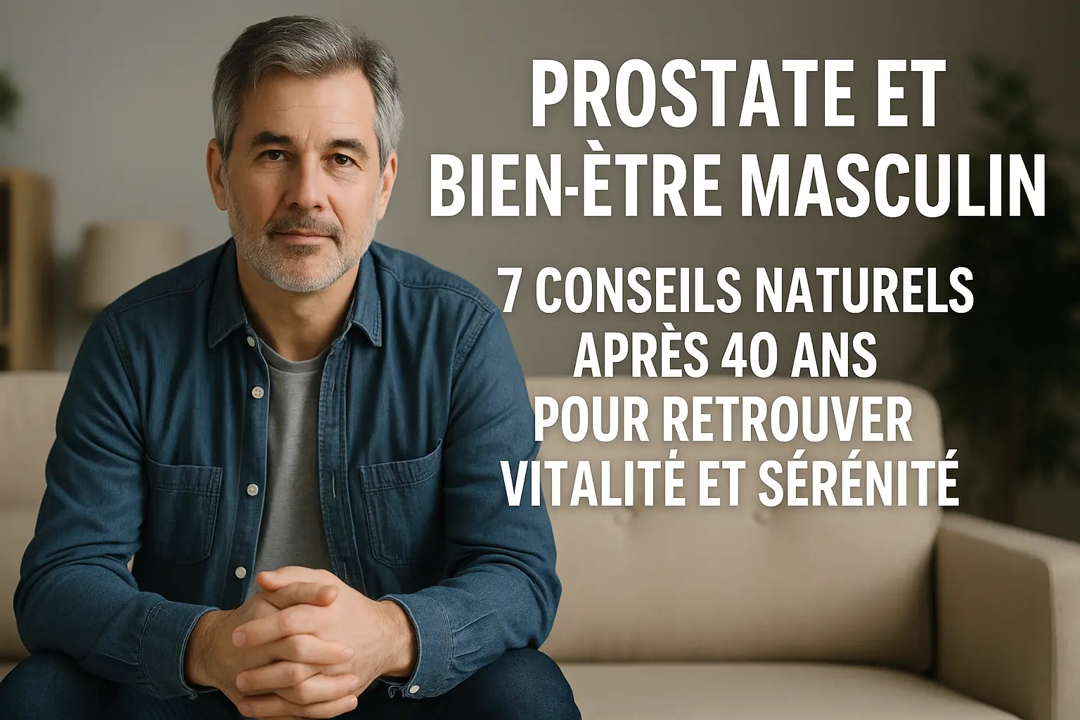 Prostate et Bien-être Masculin - 7 Conseils Naturels Après 40 Ans pour Retrouver Vitalité et Sérénité